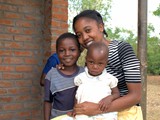 Family participating in the training