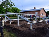 Constructing the tray for the solar panels